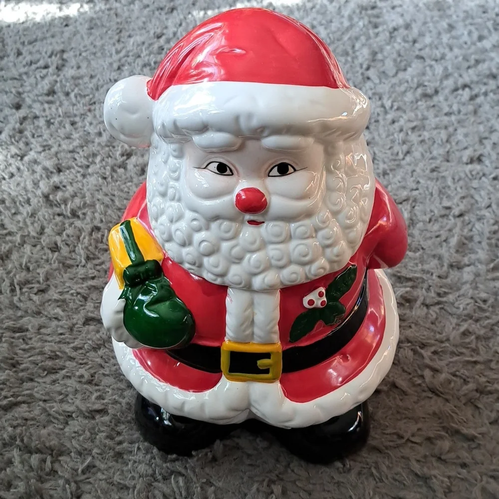 NIB Christmas Santa cookie jar - Picture 2 of 8